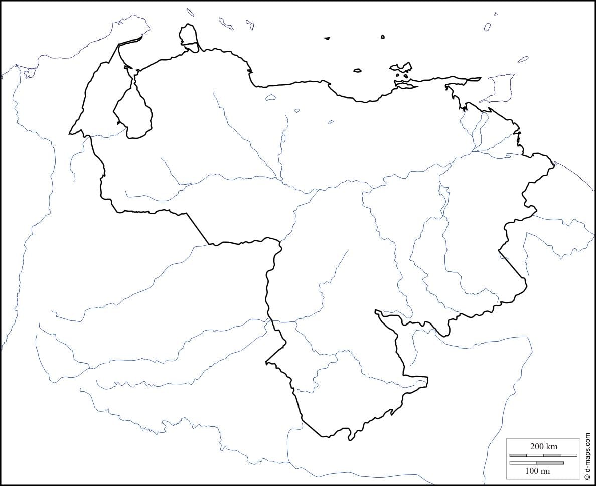 порожній Венесуели карті