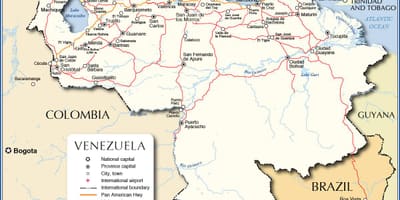 Детальна карта Венесуели
