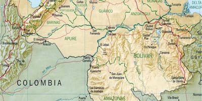 Карта річки Венесуели 