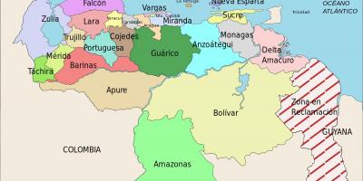 Карта Венесуели держав