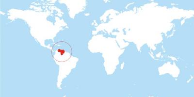 Карта Венесуели місці на світі
